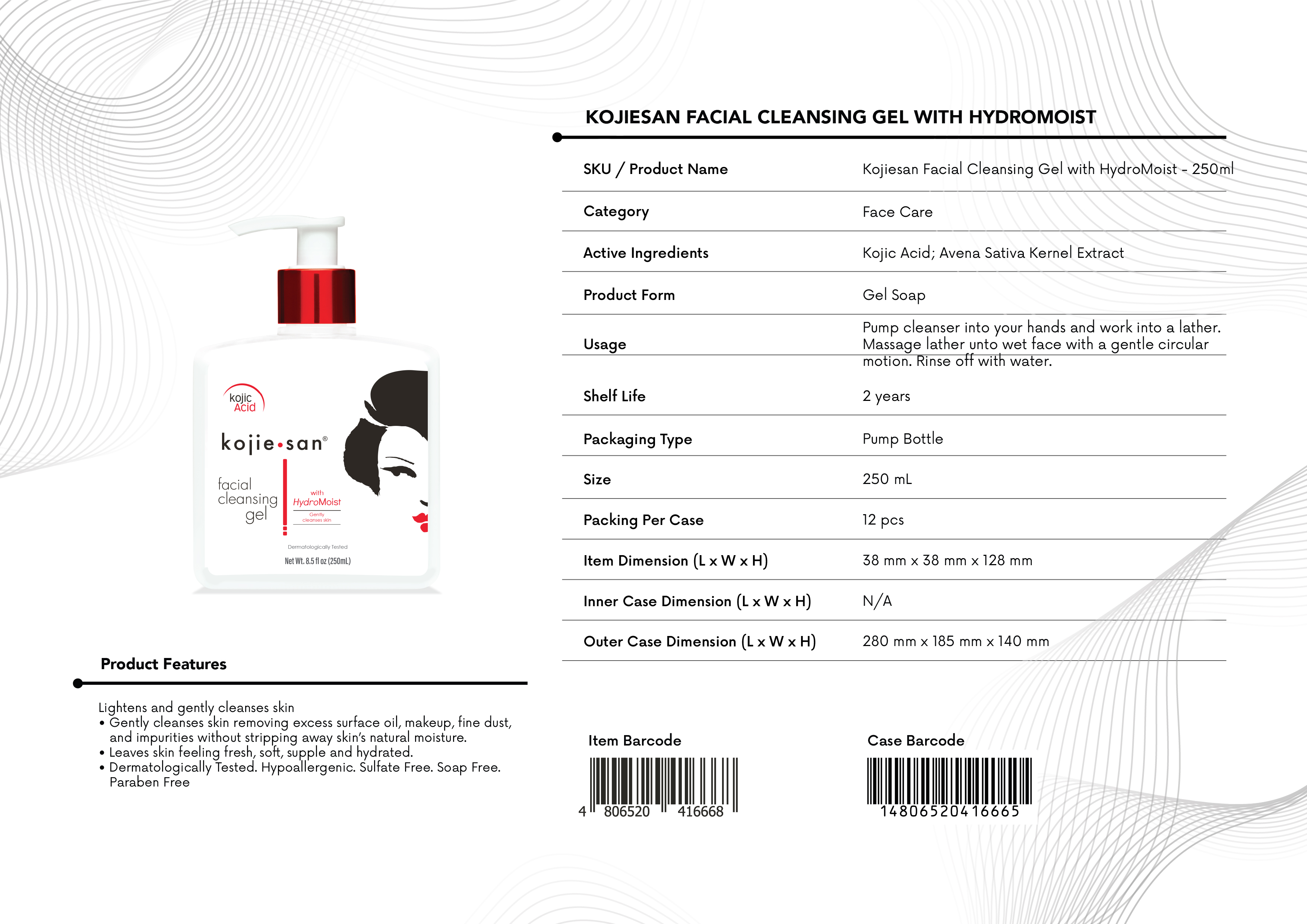 KS FACIAL CLEANSING GEL HM 250ml