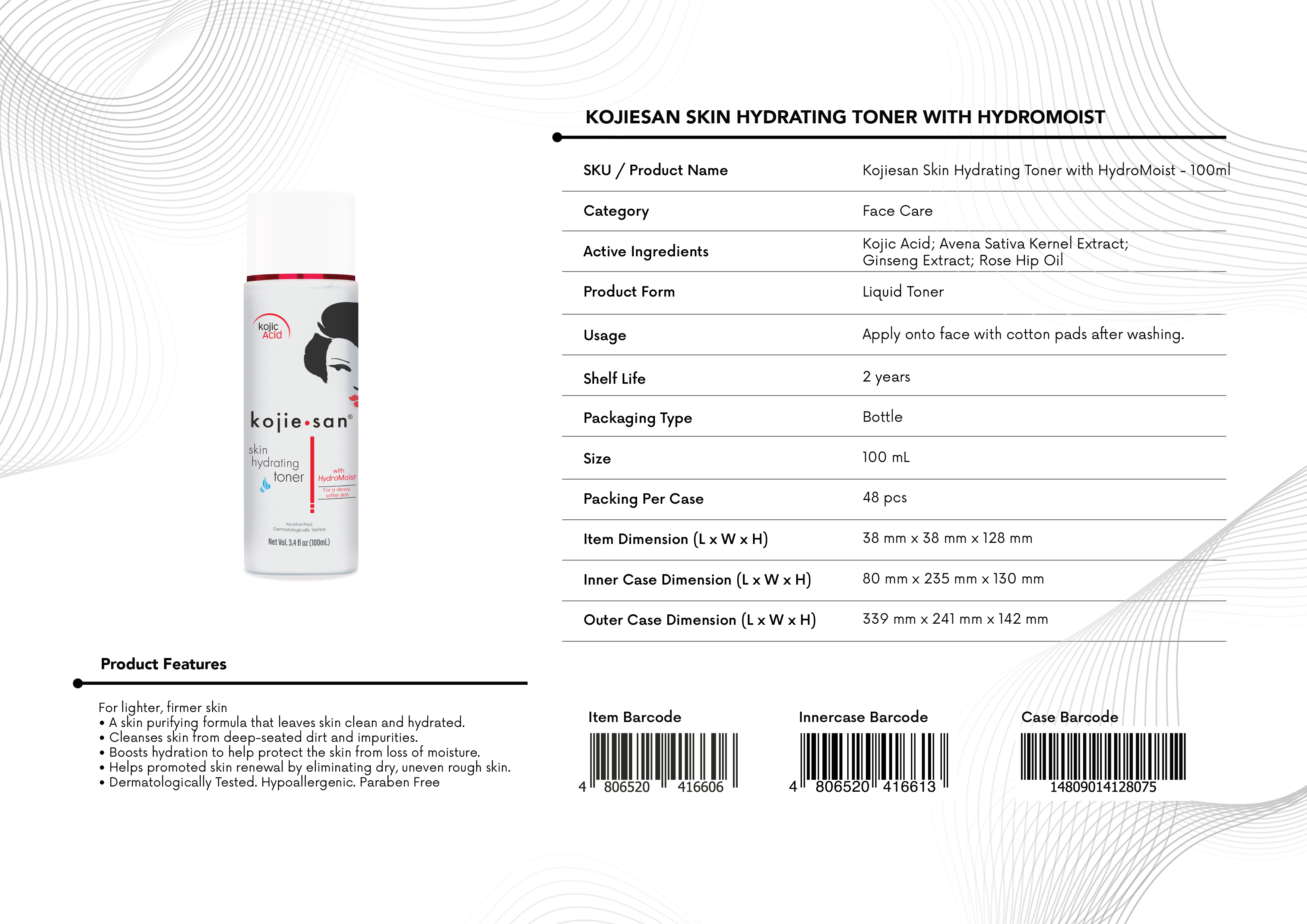 KS SKIN HYDRATING TONER HM 100ml