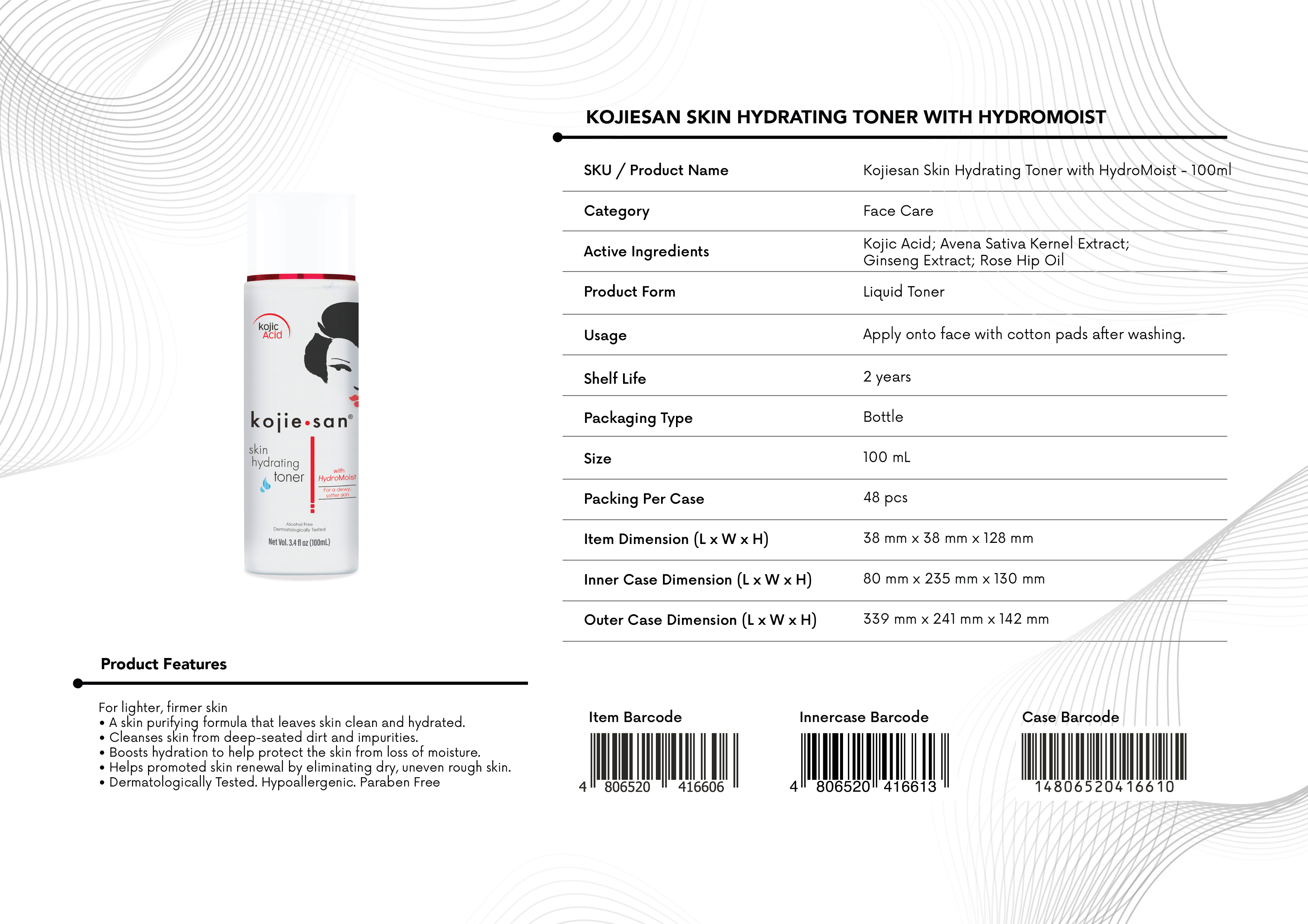 KS SKIN HYDRATING TONER HM 100ml