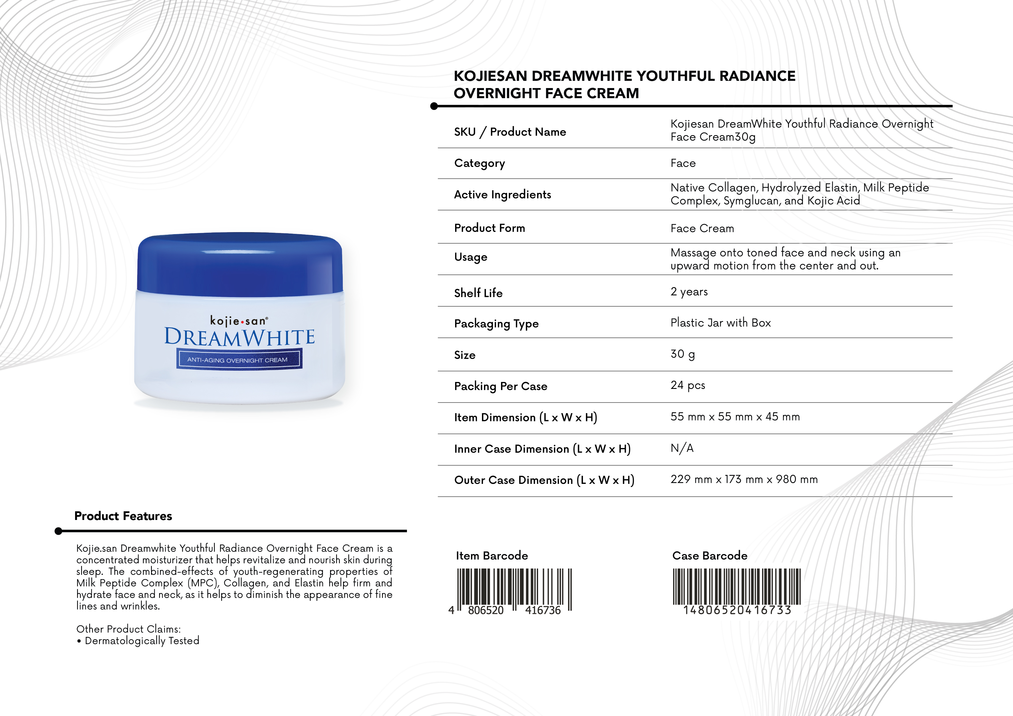 DM CREAM OVERNIGHT 30g
