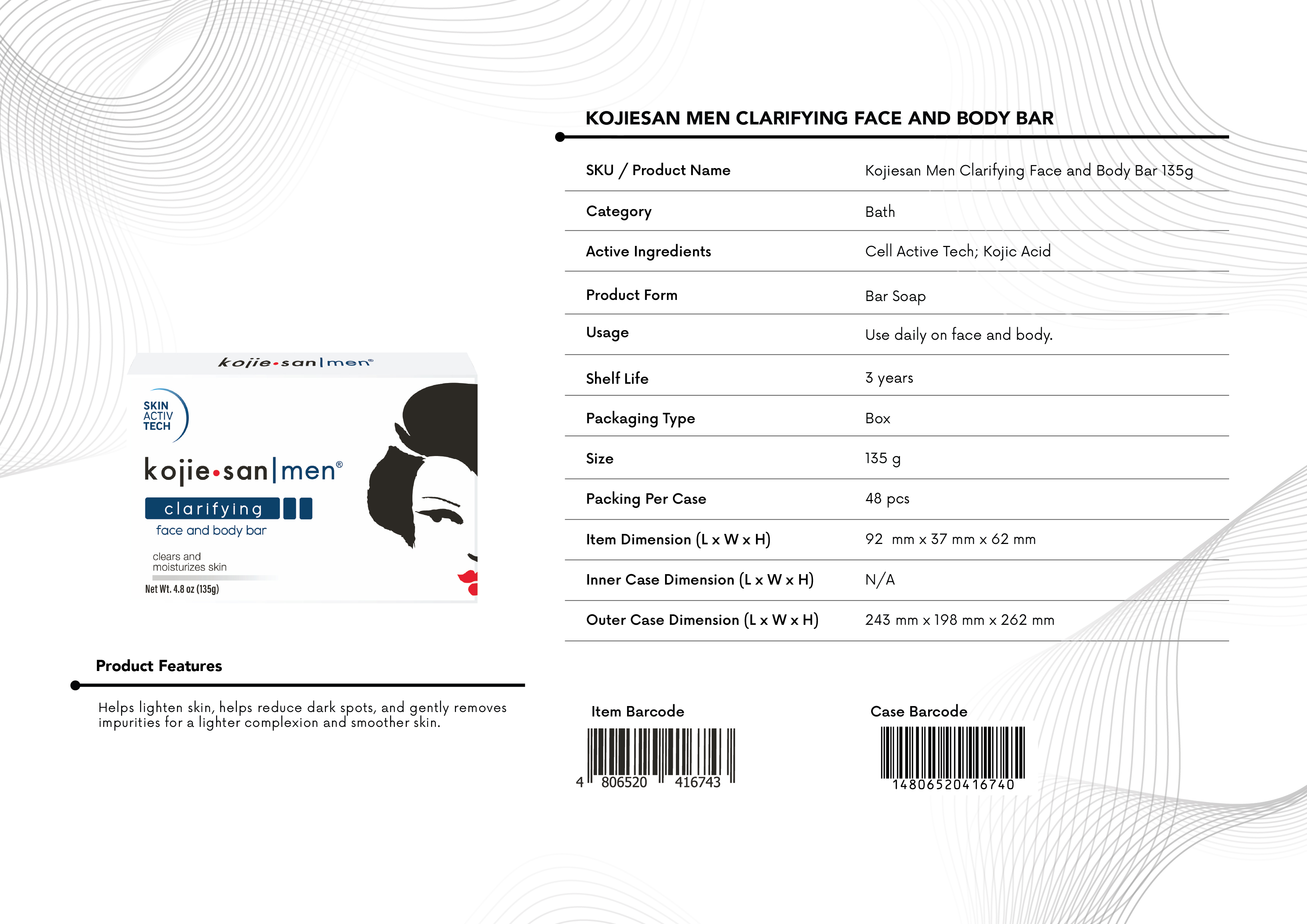 KM CLARIFYING BAR 135g